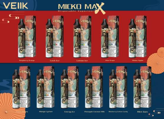 VEIIK Micko MAX Disposable Vape 1500 Puffs Aloe Grape - VEIIK vape Canberra 2P66P43