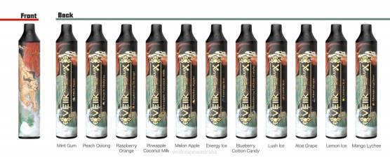 VEIIK Micko MAX Disposable Vape 1500 Puffs Lemon Ice - VEIIK cracker pod 2P66P48