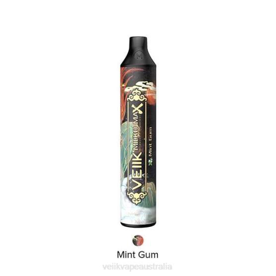 VEIIK Micko Max Disposable Vape 1500 Puffs Mint Gum - VEIIK vape price 2P66P11