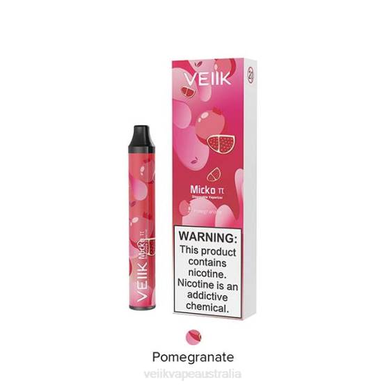 VEIIK Micko Pie Disposable Vape 600 Puffs Pomegranate - VEIIK vape Canberra 2P66P23